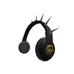 Yellow Logo Spike Headphones