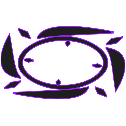 Glowing Eclipse Halo Black Purple Roblox item
