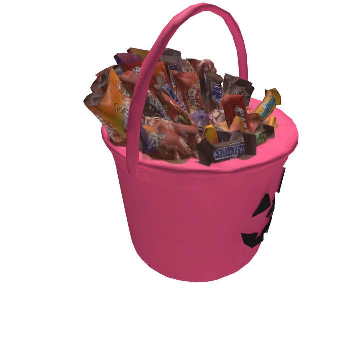 Pink Halloween Candy Bucket
