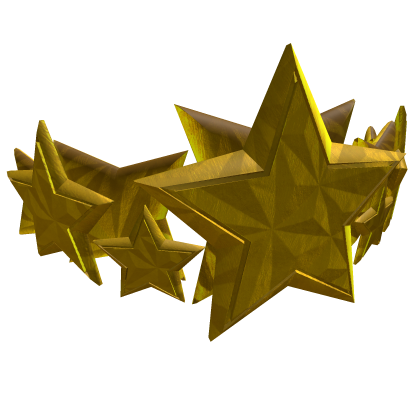 Gold Triangular Star Crown