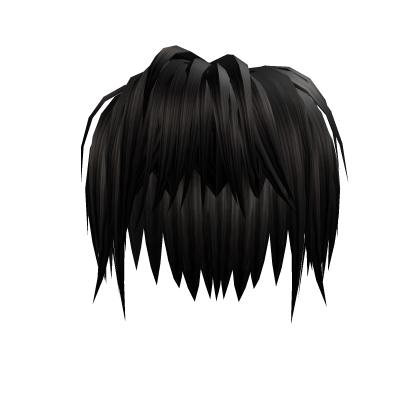 brown messy emo vkei hair Roblox item