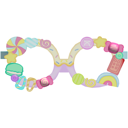 harajuku decora babypink candy sweets glasses 🍬🍭