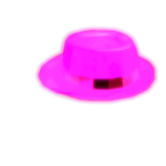 Sky Pink Neon Fedora