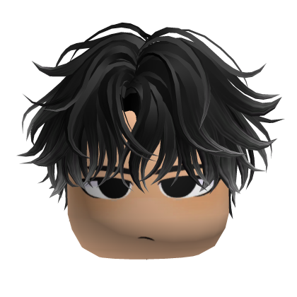 Messy Black Hair Roblox item