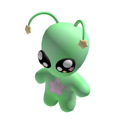 ♡ Galactic cute green alien plushie ♡ holdable thumbnail