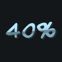 40%