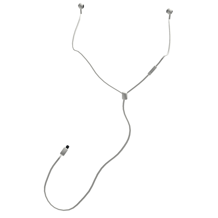 White Wired Headphones