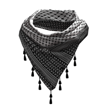 Palestinian Keffiyeh Scarf - Woman Rig thumbnail