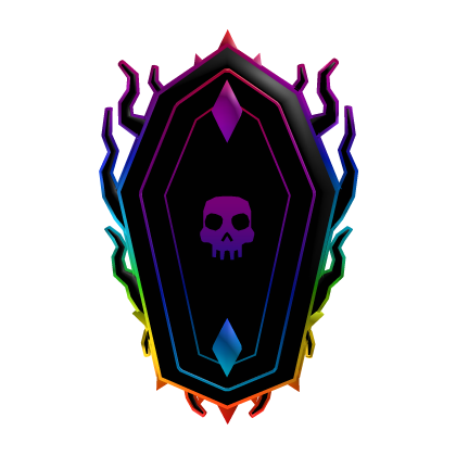 Rainbow Neon Coffin