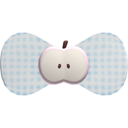 cute blue pink apple hair clip