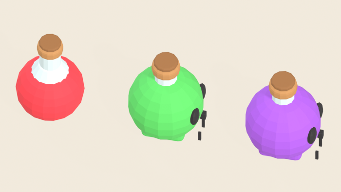 Stylized Potion Pack x35 Flask Cauldron Alchemy preview 9