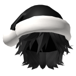 🍀Messy Anime Boy w Black Santa Hat