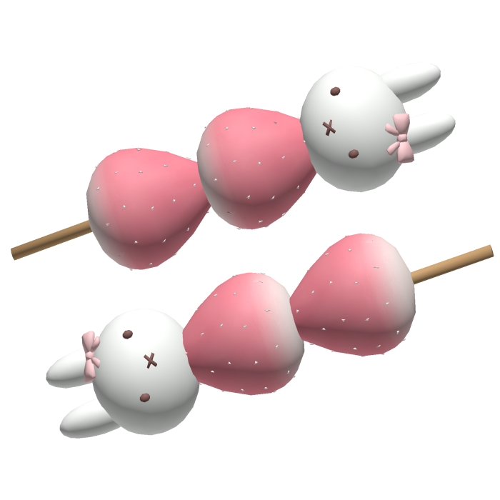  ♡ cute miffy tanghulu hairclips