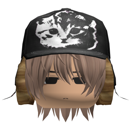 cute boy w kitty cap ushanka + hair