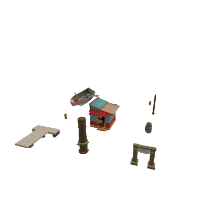 Fishing Village & Dock Kit