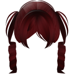 ᜊ ꒰ cute vkei dolly curls pigtails in red