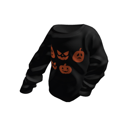 Orange Pumpkin Halloween Asymmetric Off-Shoulder