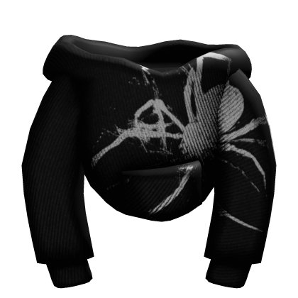 Black Designer Spider Male  Hoodie Roblox item