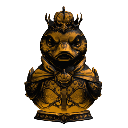 Gold Halloween Duck