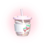 Pink boba plays