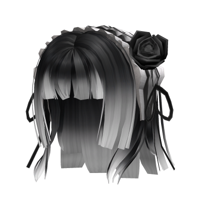 Gothic Lace Bonnet Hair - Ghost Edition
