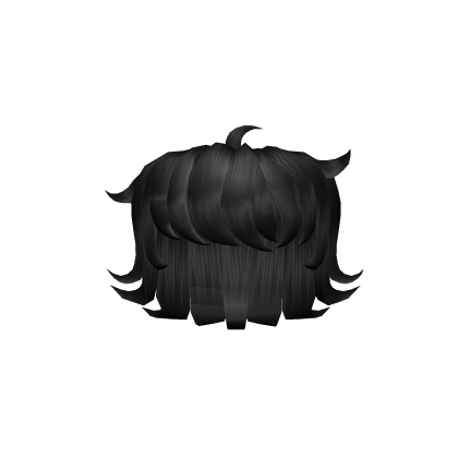 Emo Boy Hair in Black Roblox item