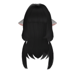 ꒰FREE꒱ : Kawaii Cute Black Chobits Ear Hair ♡