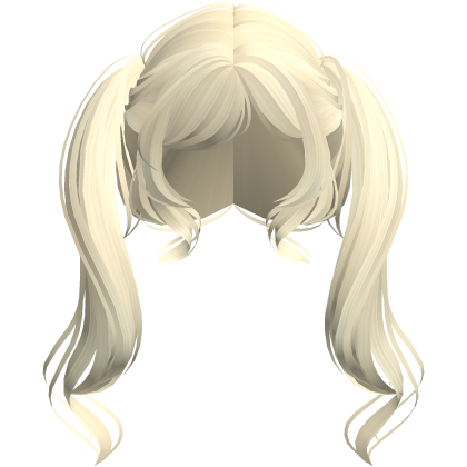 Yellow  Y2k Swirly Girl Pigtails Roblox item