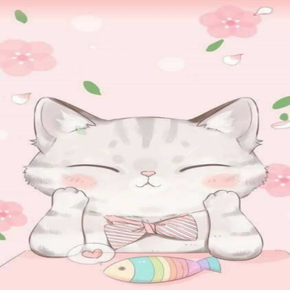 Cat & Fish Roblox decal
