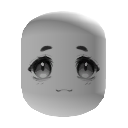 Soft Relaxed White Manga Face Roblox item