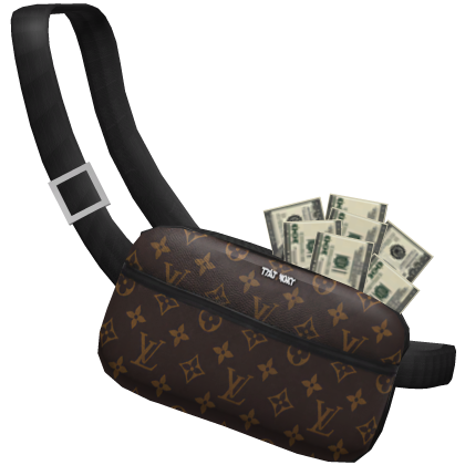 Rich Designer Luxury LV Money Bag Starter Pack Roblox item