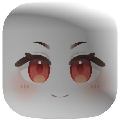 Cute Smile Face Mask (Red Eyes) White Skin Tone Roblox item