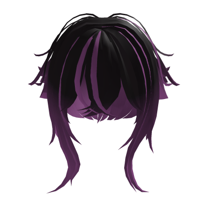 Purple Messy Short Wolf Cut Roblox item
