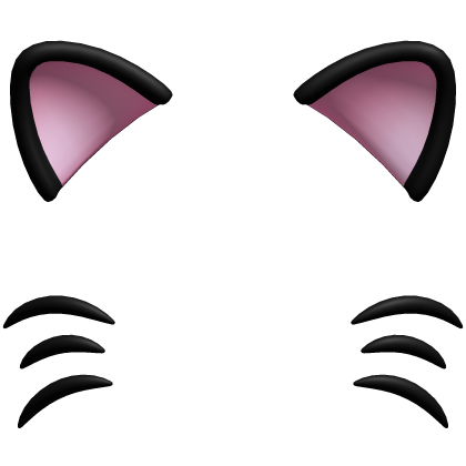 black & pink cute cat filter Roblox item