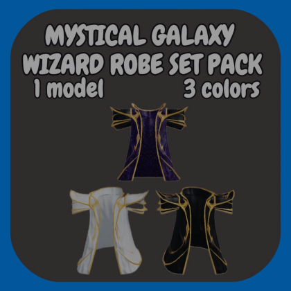 [R15/R6] Mystical galaxy wizard robe set