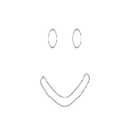 classic roblox face (white) Roblox decal