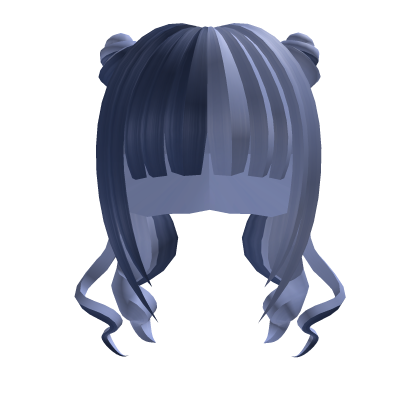 Dusty Blue Twin Tails Hair Roblox item