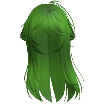 Green Shy Moe Cat Girl Windy Whispy Hair