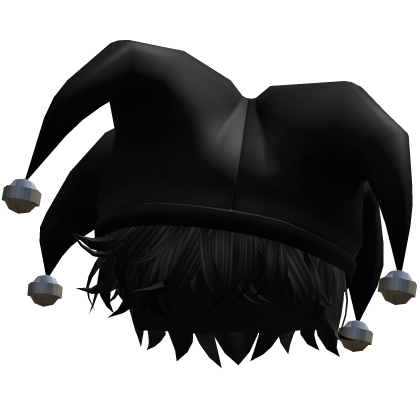 Jester Hat w/ Messy Curly Grunge Hair