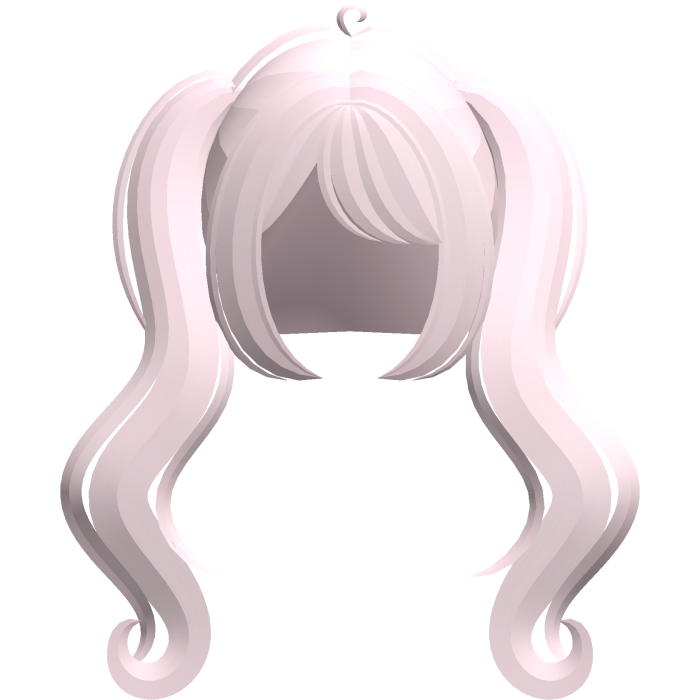 ♡ ꒱ angelic flowy wavy pigtails in pink