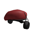 ♾️[⏳] Crimson red military beret with headphones
