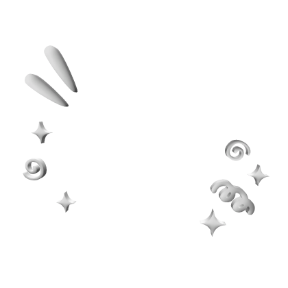 White Cutesy Face Confetti Aura Roblox item