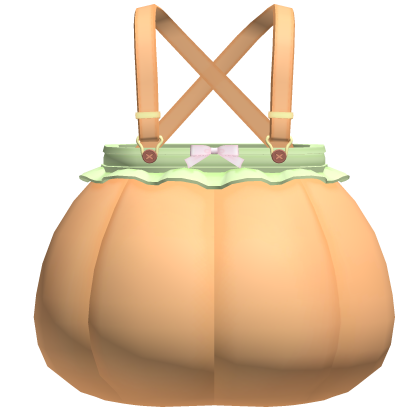 ୨୧: kawaii halloween pumpkin overalls