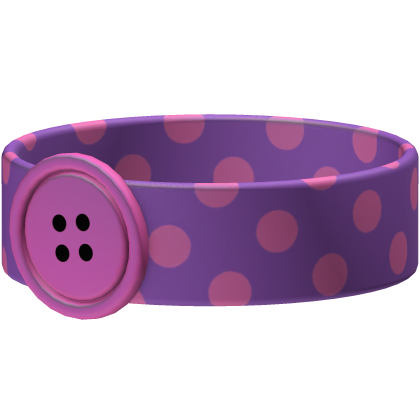 Polka Dot Button Choker [Pink & Purple] Roblox item