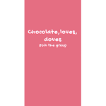 Chocolate, love, doves