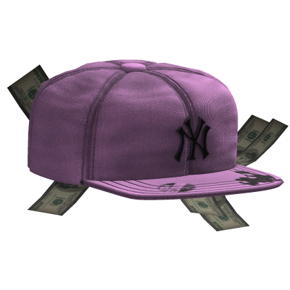 Sideswept Fitted Pink Money Cap