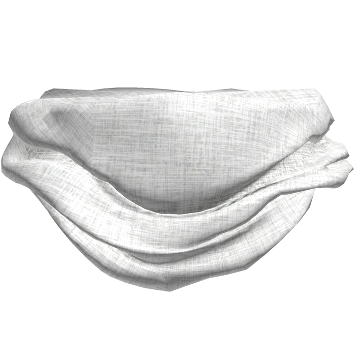 White Face Mask Scarf Hood Winter