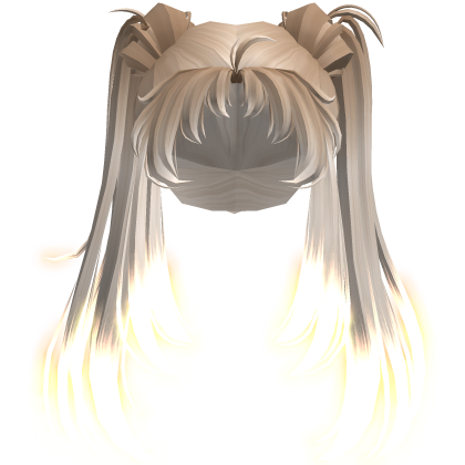 Glowing Long Buns Anime Hair [Emissive] • DD19