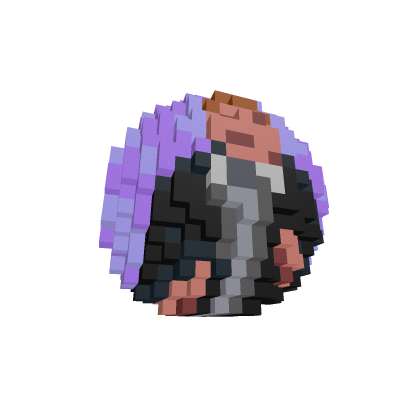 10x10x10 pixelated ball