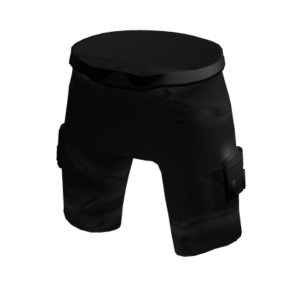 Black Cracked Shorts